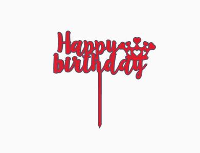 happy birthday topper