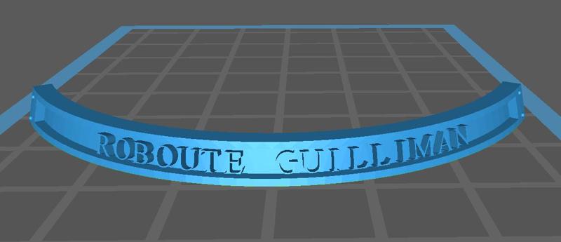 ROBOUTE GUILLIMAN NAME PLATE 60MM