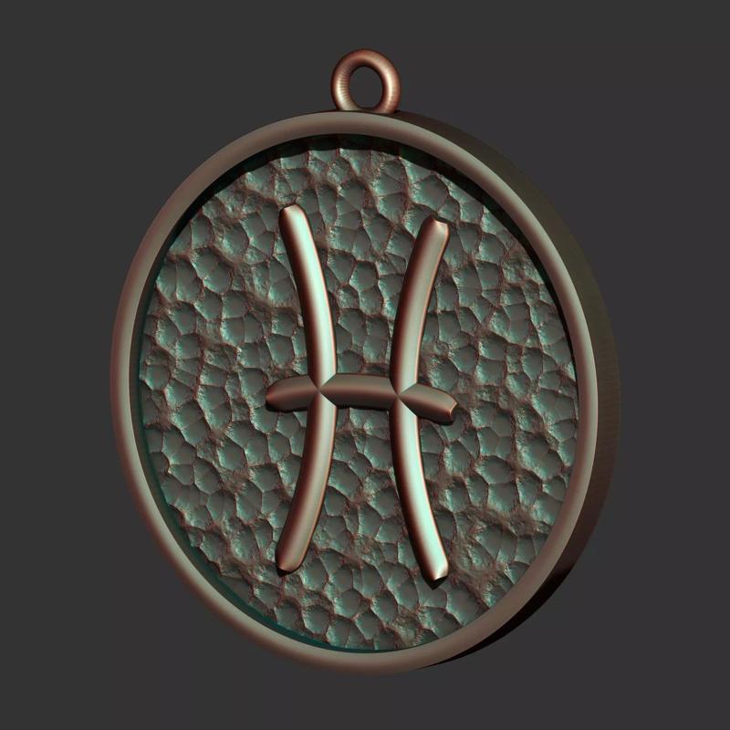 Pisces Sign  Pendant