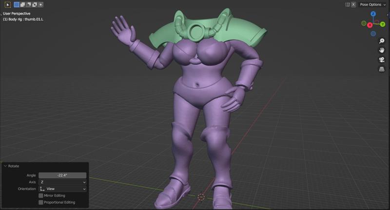 Bikini Bolter Babe (posable)