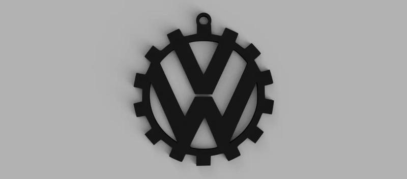 Volkswagen VW Logo - Year 1939 - 2 keychains - pendant - earring
