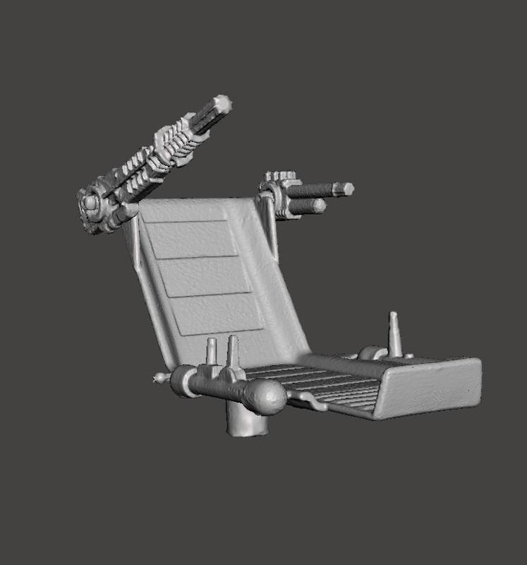 GHOSTBUSTERS ECTO-1 ROOF CHAIR + GUNS / CHAIR + GUNS VINTAGE