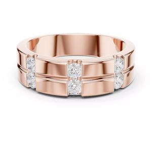 Channel Setting Double Round Diamond Band Ring 3DM STL Video