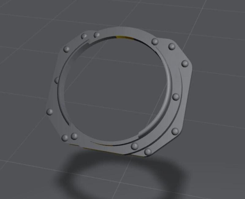 Lithuanian Renault FT-17 MG Ring for Meng 1/35 and Takom 1/16