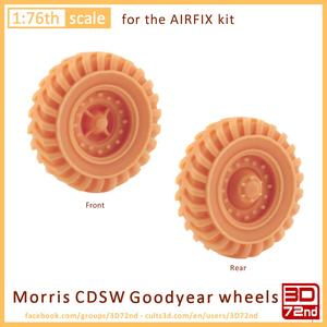 3D72ND - 1/76TH SCALE MORRIS CDSW GOODYEAR WHEELS
