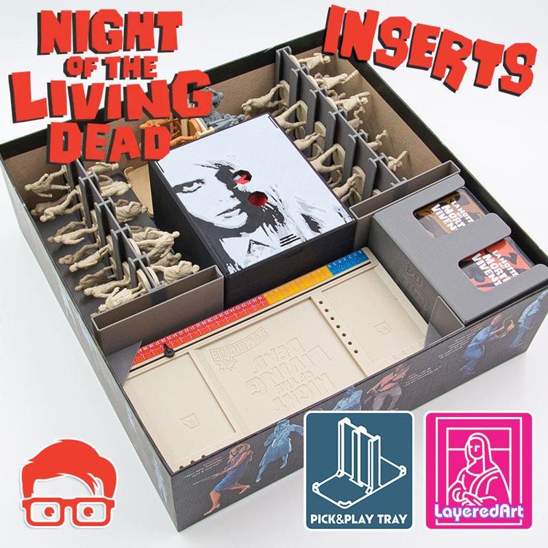 ZOMBICIDE NIGHT OF THE LIVING DEAD INSERTS / ORGANIZER BY AM-MEDIA [MULTICOLOR WITH ANY 3D PRINTER]