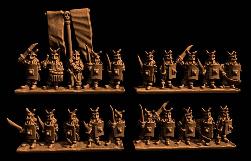 Men of the East Swordmen - 10mm