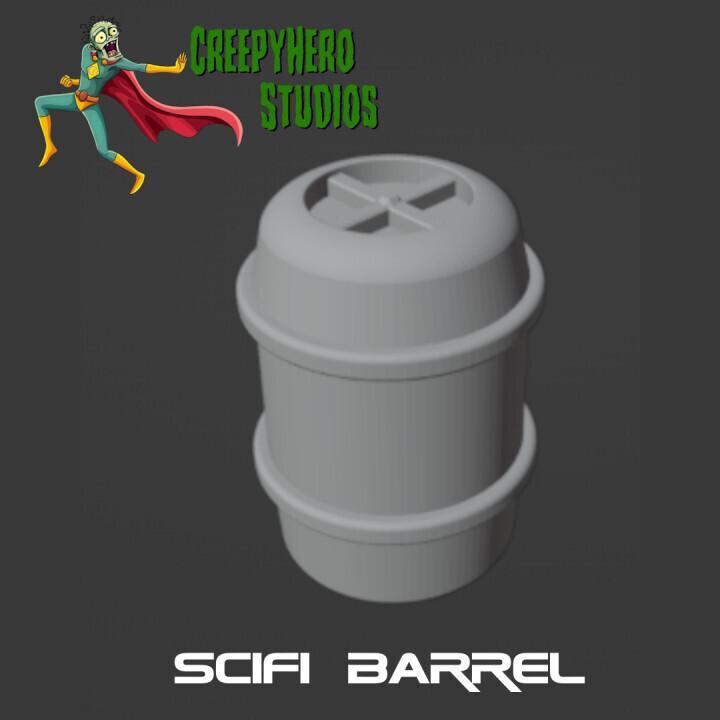 Gaslands 1:64 Scale Plastic Barrel STL | Post-Apocalyptic Scatter Terrain for Miniature Tabletop Wargaming