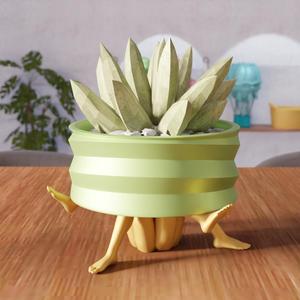 3D Woman Leg Holder with Bowl STL File – 320