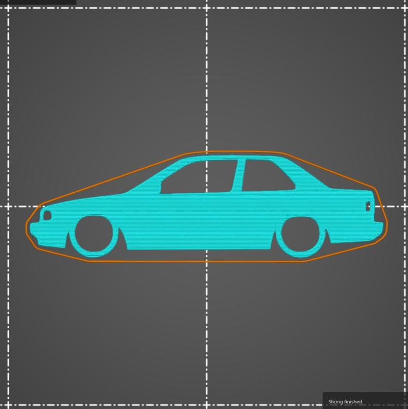 Nissan Sentra SE R B13 key silhouette