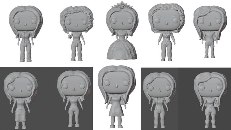 Mega Pack - Big Head Model 10 Female STL FILES