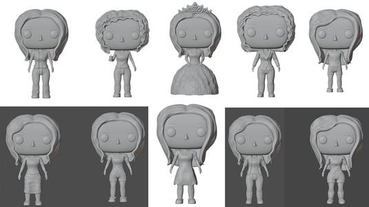 Mega Pack - Big Head Model 10 Female STL FILES