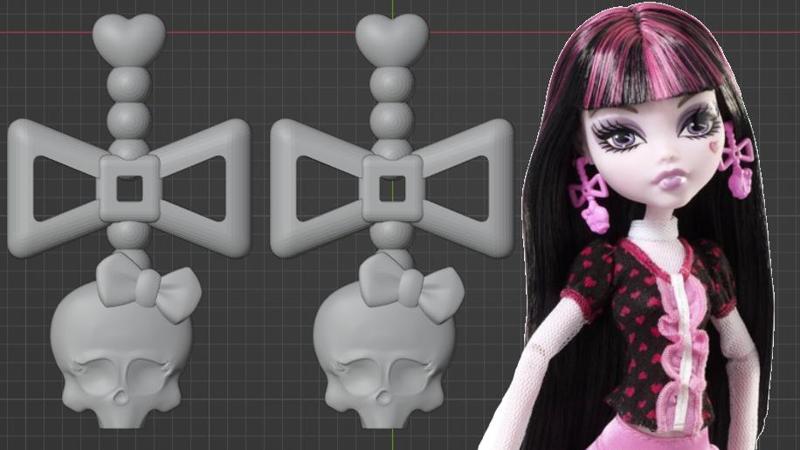 Draculaura Killer Style Earrings Replacements