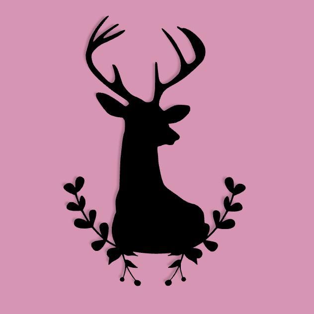 Deer Silhouette - Majestic Wildlife Wall Art