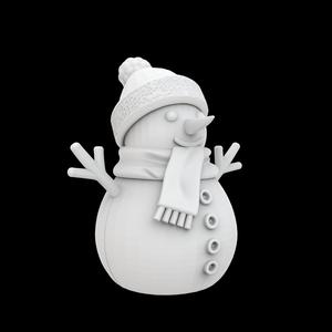 Cute Snowman Figurine 3D Printable Model