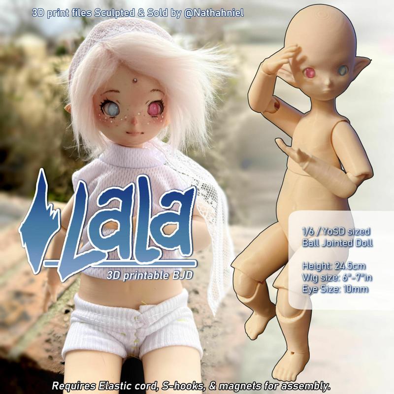 Lala - 1/6 3D Printable BJD by Nat