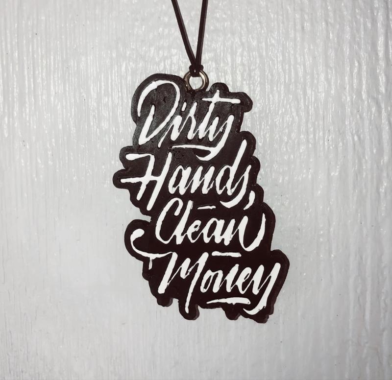 Dirty Hands Clean Money Freshie Mold - 3D Model Mold Box for Silicone Freshie Moulds