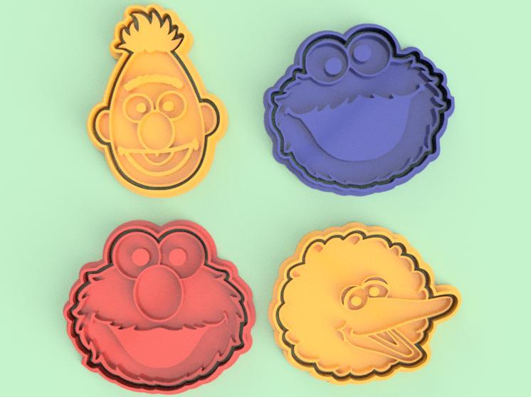 sesame street cookie cutters / sesame street cookie cutters