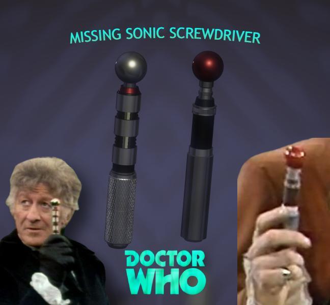 Doctor Who Sonic Screwdriver 3th Jon Pertwee MISSING SONIC