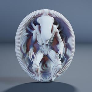 Alien Xenomorph High Relief Plaque