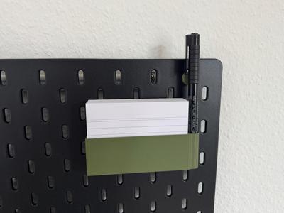 Ikea Skadis Karteikarten 