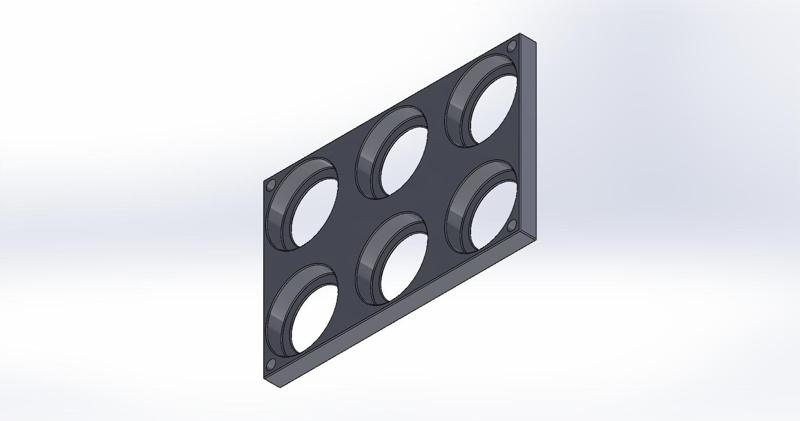Miniatures Storage Tray, 40mm Round Base x 6, ShoeBox Miniatures Storage System