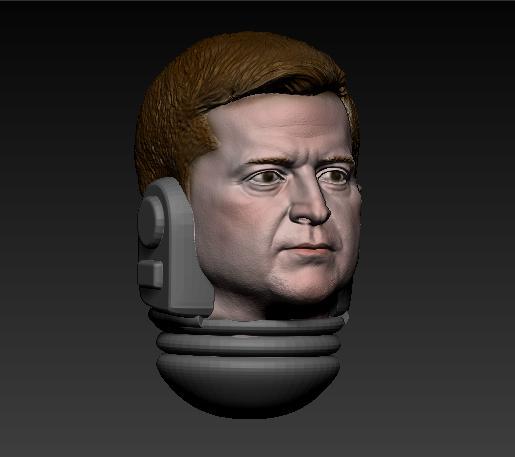 Zelensky space marine head