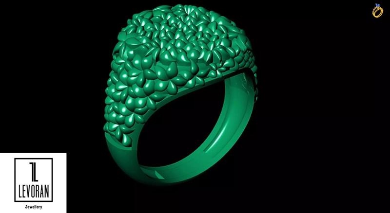 Engraved ring stl file