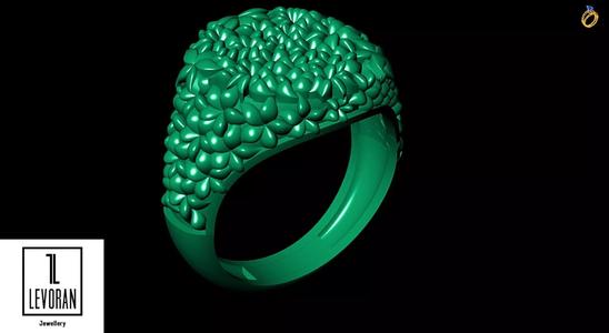 Engraved ring stl file