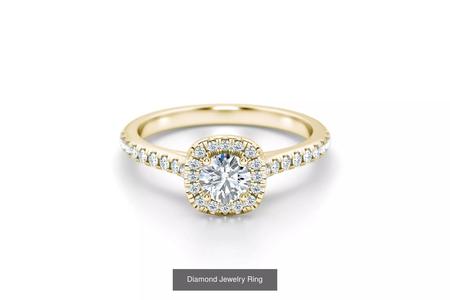 Luxe and Love Engagement Rings 3D Model Collection