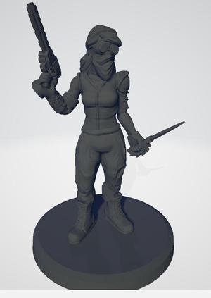 Female Guardsman with knife (penal legion)