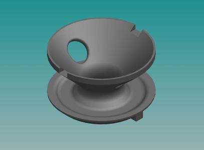 Airsoft suppressor baffle