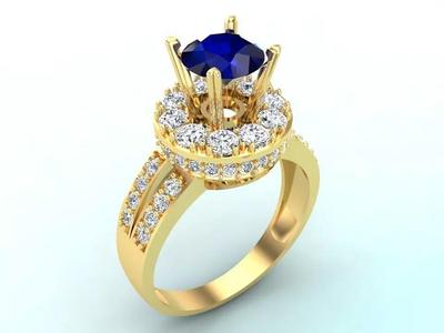 Diamond Rings - Round ring - Circle ring - Womens Rings