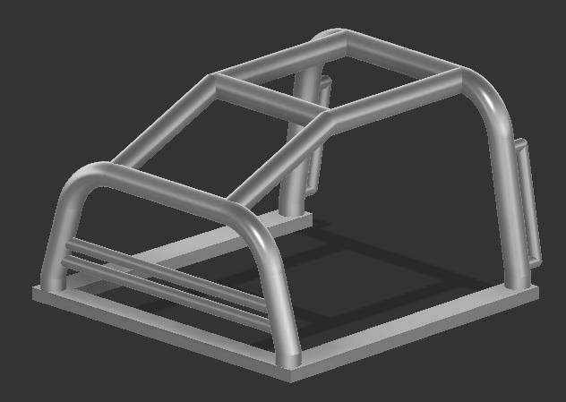 ROLL BAR SILVERADO - CHEYENNE Z71 GREENLIGHT 1/64