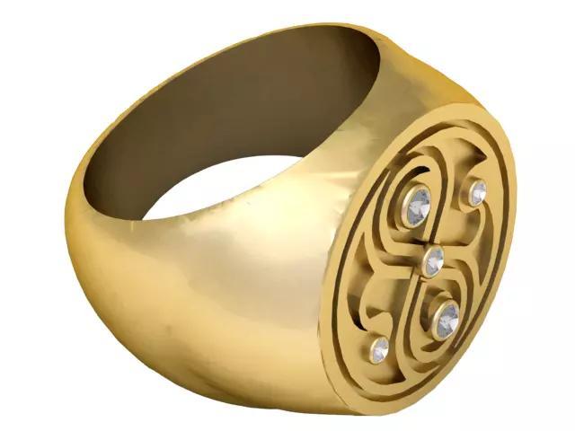 FLOWER DESIGN RING 3D PRINTABLE MODEL