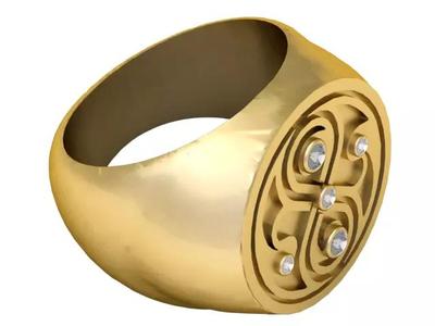 FLOWER DESIGN RING 3D PRINTABLE MODEL