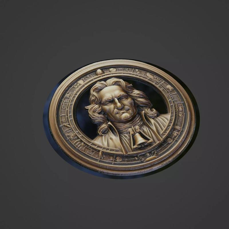 Isaac Newton Medallion