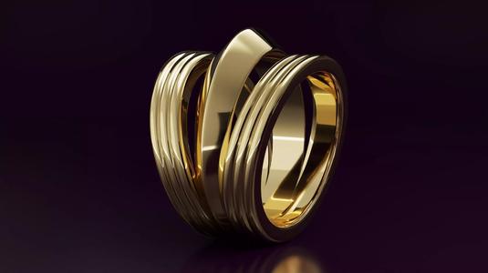 free form ring N43