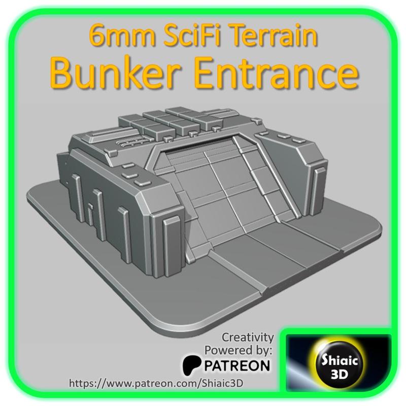 6mm SciFi Building - Bunker Entrance