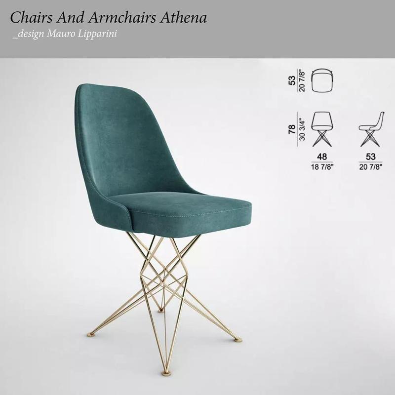 Chair Armchairs Athena of the Mauro Lipparini
