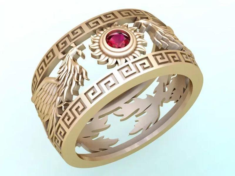Phoenix ring - Bird ring