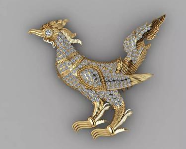 Hong Khmer King of Bird Pendant