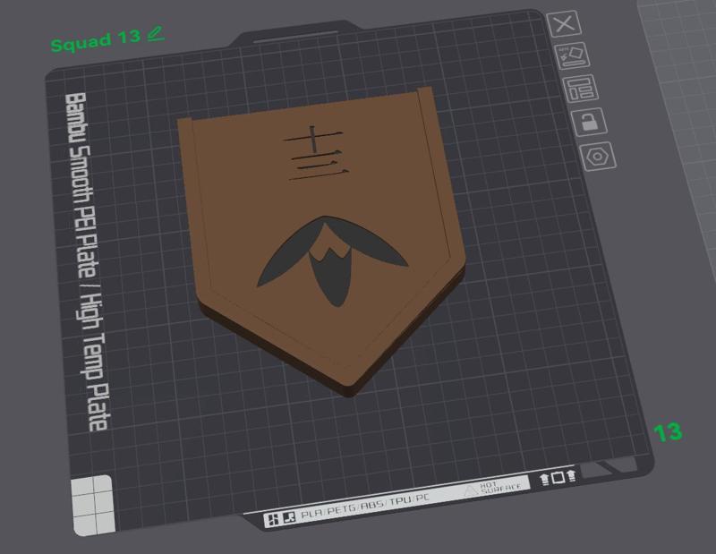 Bleach Shinigami squad 13 badge