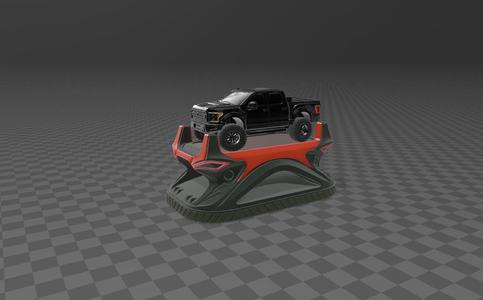 🛻 Raptor-Inspired Base for Hot Wheels - Power and 3D Design 🛻 Raptor-Inspired Base for Hot Wheels - Bold 3D Design