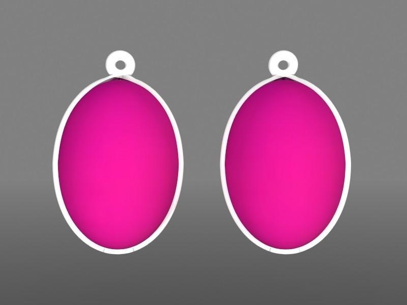 Earrings Oval shapes
