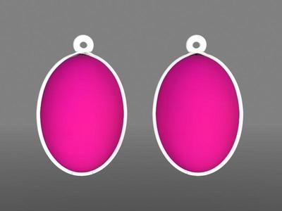 Earrings Oval shapes