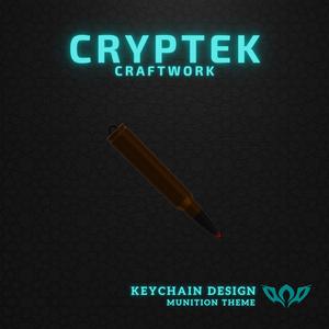 31. 300 Winchester Magnum - Winchester - Magnum Mastery: .300 Winchester Magnum Ammo Keychain 3D Print File - Military Ammunition Fashion - Centerfire Cartridge type Ammunition