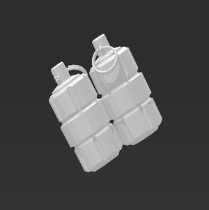 Miniature resin bits - detailed grenade for soldiers and marines