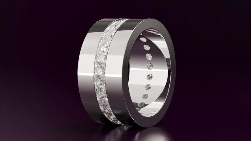 princess cut eternity ring N13 52EU size