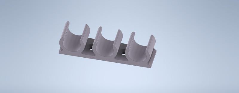 Cable clamp 16mm 3-way